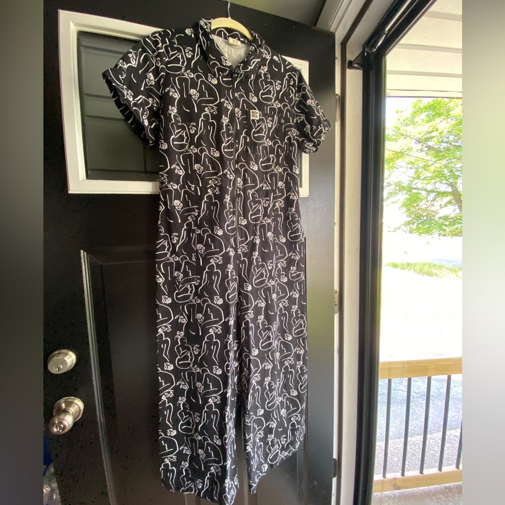 Lucy and Yak Original Cotton LE Ragan Boilersuit - Janaki Print, US10/UK14